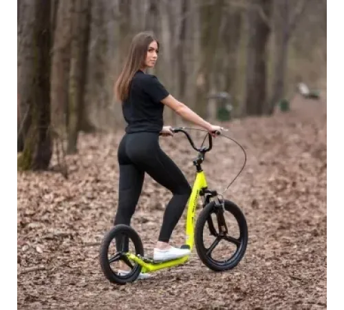 Самокат з надувними колами WHS300 20/16'' NILS EXTREME - жовто-чорний Самокат з надувними колами WHS300 20/16'' NILS EXTREME - жовто-чорний
