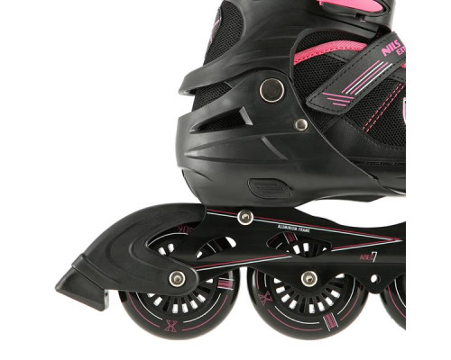 NA19088 BLACK-PINK SIZE M (35-38) IN-LINE SKATES NILS EXTREME