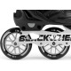 Роликові ковзани Blackwheels Dynamic L - розмір 39-42, чорні