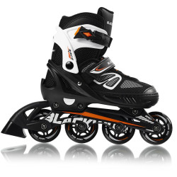 Роликові ковзани Blackwheels Sonic L - розмір 36-39, чорно-білі