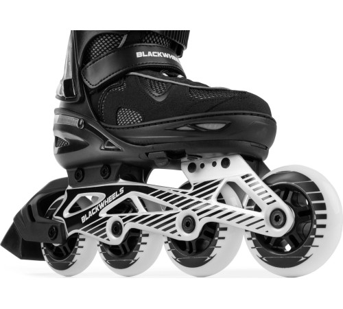 Роликові ковзани Blackwheels Flex Pro M - розмір 34-37, чорні