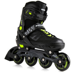 Роликові ковзани Blackwheels Sonic M - розмір 32-35, чорно-зелені
