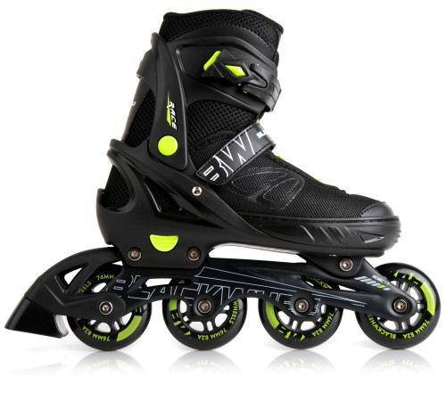 Роликові ковзани Blackwheels Sonic M - розмір 32-35, чорно-зелені