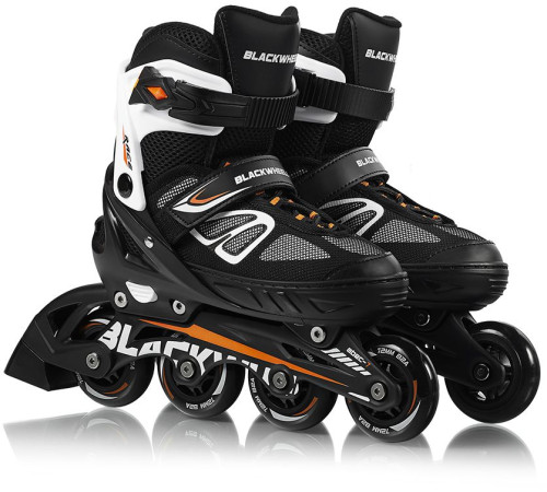Роликові ковзани Blackwheels Playful S - розмір 32-35, чорно-білі