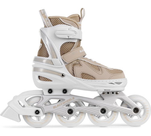 Роликові ковзани Blackwheels Flex Pro M - розмір 34-37, бежеві