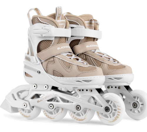 Роликові ковзани Blackwheels Flex Pro M - розмір 34-37, бежеві
