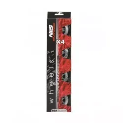 Колеса для роликових ковзанів PU 90x24 82A NILS EXTREME - 4 шт./чорні