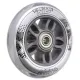 Колеса для роликових ковзанів PU 90x24 82A (4 шт.) + ABEC-7 CHROME (8 шт.) NILS EXTREME - прозорі