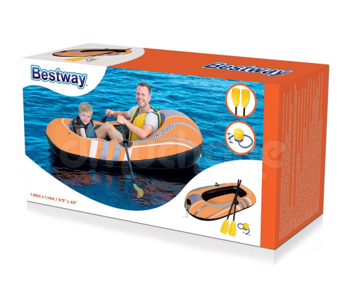 Човен Hydro-Force Set 188 x 98 см весла + віджим Bestway 61062 Човен Hydro-Force Set 188 x 98 см весла + віджим Bestway 61062