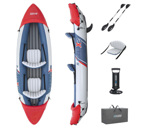 Надувна байдарка Bestway 65077 Lite Rapid X2 321 x 88 см Надувна байдарка Bestway 65077 Lite Rapid X2 321 x 88 см