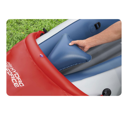 Надувна байдарка Bestway 65077 Lite Rapid X2 321 x 88 см Надувна байдарка Bestway 65077 Lite Rapid X2 321 x 88 см