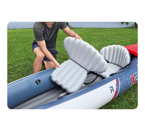 Надувна байдарка Bestway 65077 Lite Rapid X2 321 x 88 см Надувна байдарка Bestway 65077 Lite Rapid X2 321 x 88 см