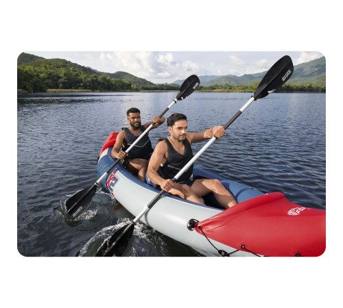 Надувна байдарка Bestway 65077 Lite Rapid X2 321 x 88 см Надувна байдарка Bestway 65077 Lite Rapid X2 321 x 88 см
