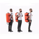 Сумка водонепроникна Naturehike NH20FSB03 500D 120 л, червона