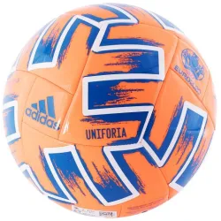 Футбольний м'яч Adidas Uniforia Club Euro 2020 r. 5  - помаранчево-блакитний 