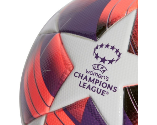 М'яч для футболу Adidas Women's UCL League біло-рожево-фіолетовий IX4050 4