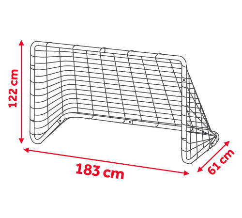 Набір великих футбольних воріт з 2 штук Neo-Sport 183 x 122 x 61 см