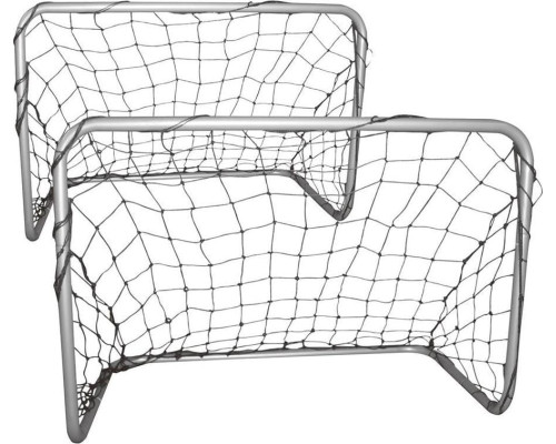 Набір з 2 футбольних воріт з сіткою 78x56x45 см