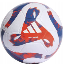 М'яч футбольний Adidas Adidas Tiro League TSBE біло-синьо-червоний HT2422 R.5