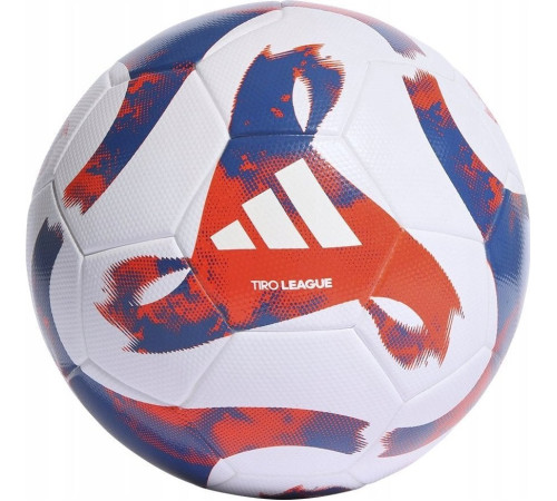 М'яч футбольний Adidas Adidas Tiro League TSBE біло-синьо-червоний HT2422 R.5