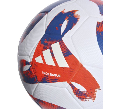 М'яч для футболу Adidas Tiro League TSBE біло-синьо-червоний HT2422 4