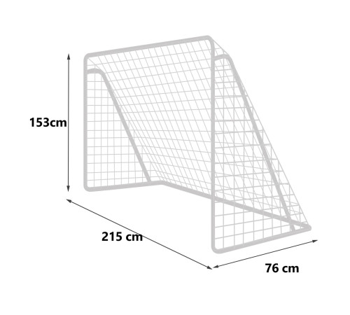 Ворота футбольні 215 x 153 см NS-457