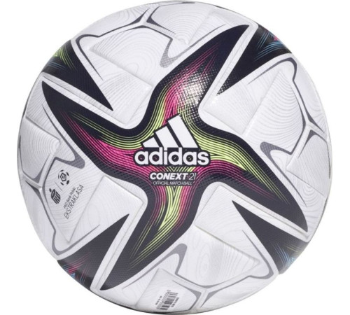 Футбольний м'яч Adidas Conext 21 Ekstraklasa PRO GU1550 GU1550 - білий зі вставками