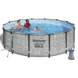 Басейн каркасний Bestway 5619d, 427 x 122 см - сірий