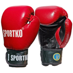 Боксерські рукавички SportKO PK1 - червоний/L