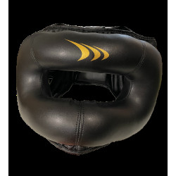 Шолом боксерський із захистом носа Yakimasport PRO BLACK,  розмір М