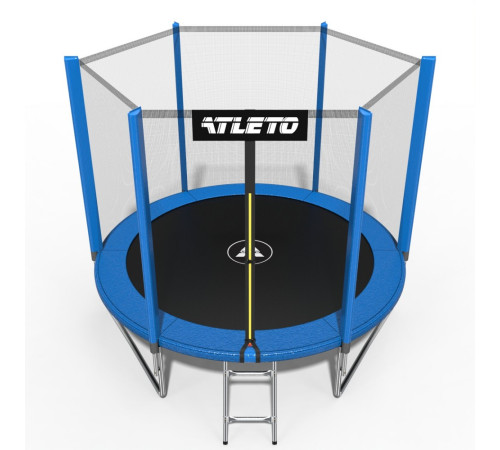 Батут Atleto 42400454 з зовнішньою сіткою 183 см синій