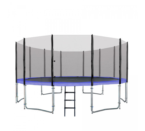 Садовий батут SkyRamiz 487 см 16 футів дитячий синій + аксесуари