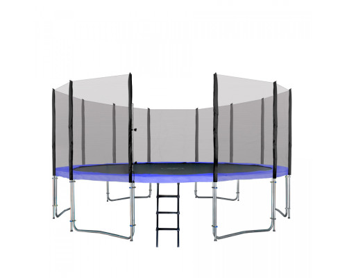 Садовий батут SkyRamiz 487 см 16 футів дитячий синій + аксесуари
