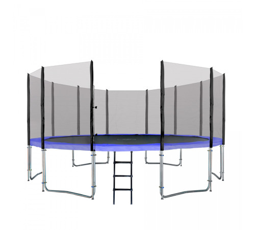 Садовий батут SkyRamiz 487 см 16 футів дитячий синій + аксесуари