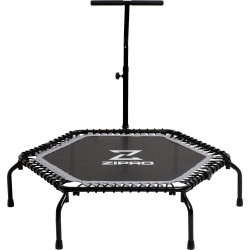 Батут для фітнесу Zipro Fitness з поручнем 4,5 фути 130 см чорний