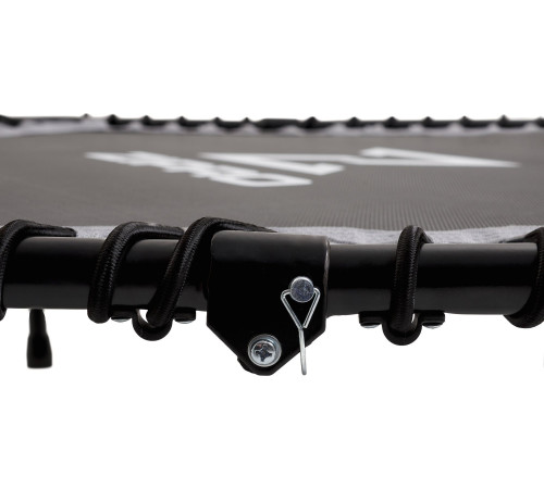 Батут для фітнесу Zipro Fitness з поручнем 4,5 фути 130 см чорний Батут для фітнесу Zipro Fitness з поручнем 4,5 фути 130 см чорний