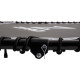 Батут для фітнесу Zipro Fitness з поручнем 4,5 фути 130 см чорний