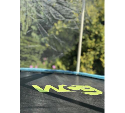 Батут WCG Hexi M з внутрішньою сіткою 120 см блакитно-бежевий