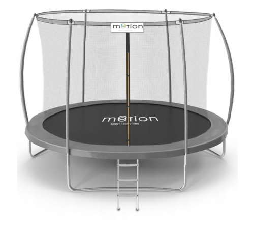 Батут Jumi Motion Sport Line Premium 10ft (305см) з внутрішньою сіткою сірий