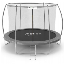 Батут Jumi Motion Sport Line Premium з внутрішньою сіткою 10 футів 305 см сірий