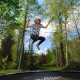 Батут Jumi Motion Sport Line Premium з внутрішньою сіткою 10 футів 305 см сірий
