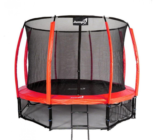 Батут Jumpi Maxy Comfort Plus з внутрішньою сіткою 12,5 футів 374 см червоний
