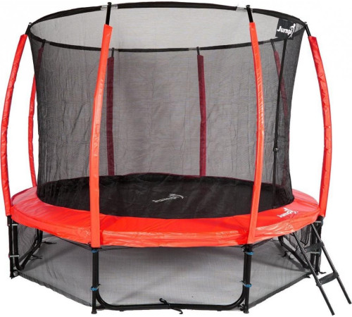 Батут Jumpi Maxy Comfort Plus з внутрішньою сіткою 12,5 футів 374 см червоний