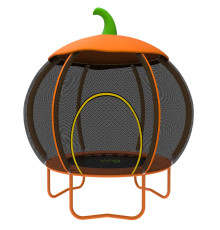 Батут WCG Pumpkin з зовнішньою сіткою 108 см чорно-помаранчевий