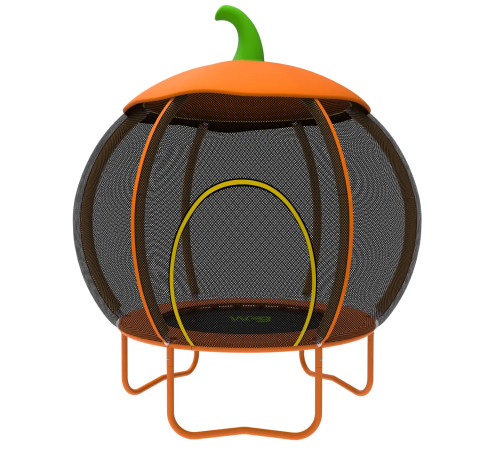 Батут WCG Pumpkin з зовнішньою сіткою 108 см чорно-помаранчевий Батут WCG Pumpkin з зовнішньою сіткою 108 см чорно-помаранчевий