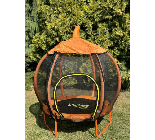 Батут WCG Pumpkin з зовнішньою сіткою 108 см чорно-помаранчевий Батут WCG Pumpkin з зовнішньою сіткою 108 см чорно-помаранчевий