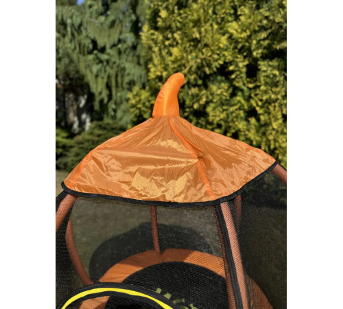 Батут WCG Pumpkin з зовнішньою сіткою 108 см чорно-помаранчевий Батут WCG Pumpkin з зовнішньою сіткою 108 см чорно-помаранчевий