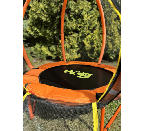 Батут WCG Pumpkin з зовнішньою сіткою 108 см чорно-помаранчевий Батут WCG Pumpkin з зовнішньою сіткою 108 см чорно-помаранчевий