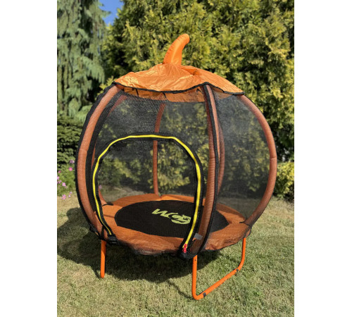 Батут WCG Pumpkin з зовнішньою сіткою 108 см чорно-помаранчевий Батут WCG Pumpkin з зовнішньою сіткою 108 см чорно-помаранчевий