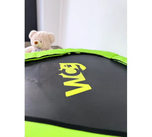 Батут WCG Frog з поручнем 114 см зелено-білий Батут WCG Frog з поручнем 114 см зелено-білий